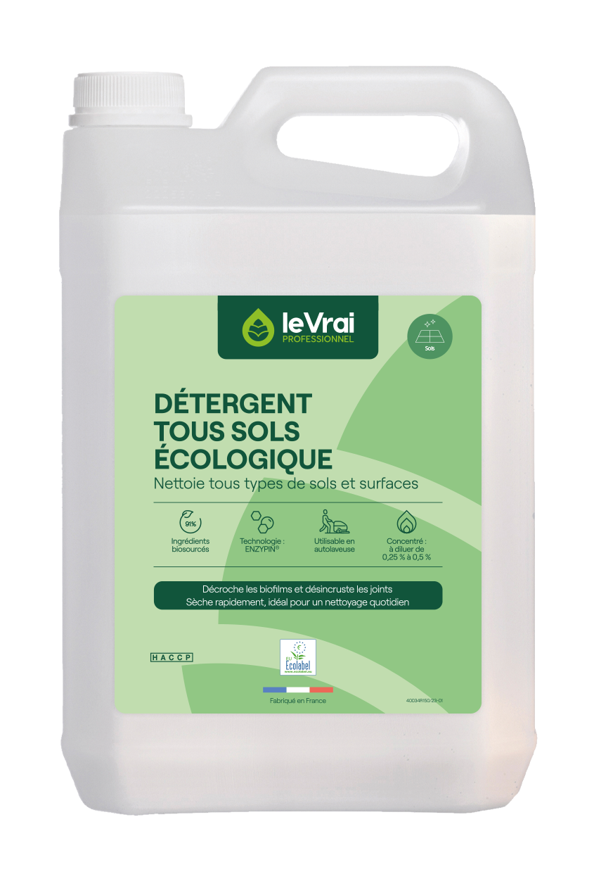 NETTOYANT SOLS ET SURFACES LE VRAI PROFESSIONNEL ECOLABEL 5L