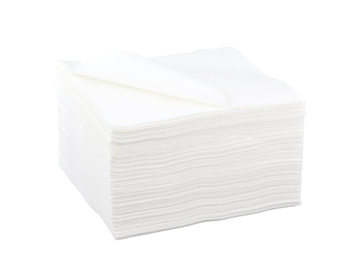 SERVIETTE 30X30CM OUATE TECHLINE 1 PLI BLANC X5000