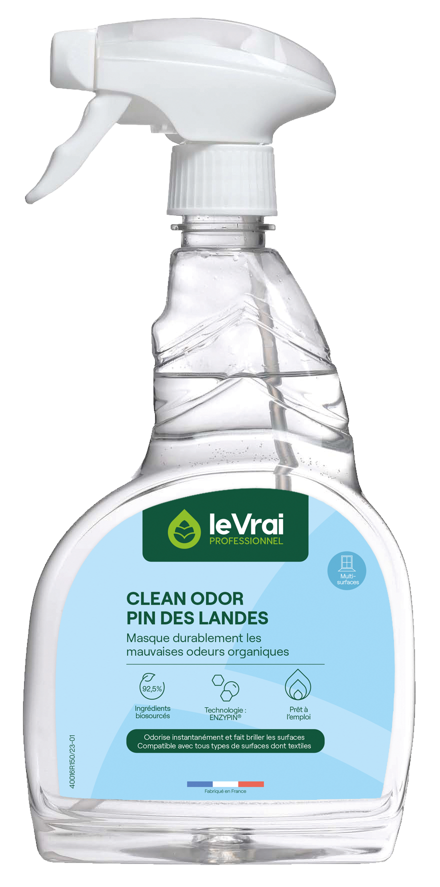 NETTOYANT DESTRUCTEUR D'ODEUR CLEAN ODOR PIN 750ML