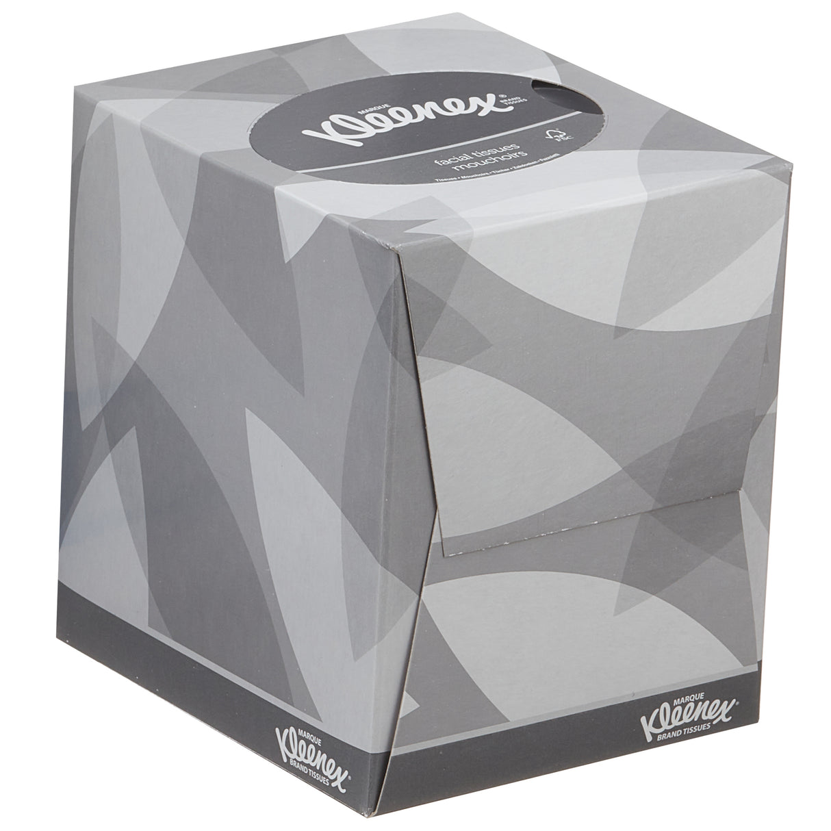 MOUCHOIR BOÎTE CUBIQUE KLEENEX® BLANC 90 FORMATS 2 PLIS X12