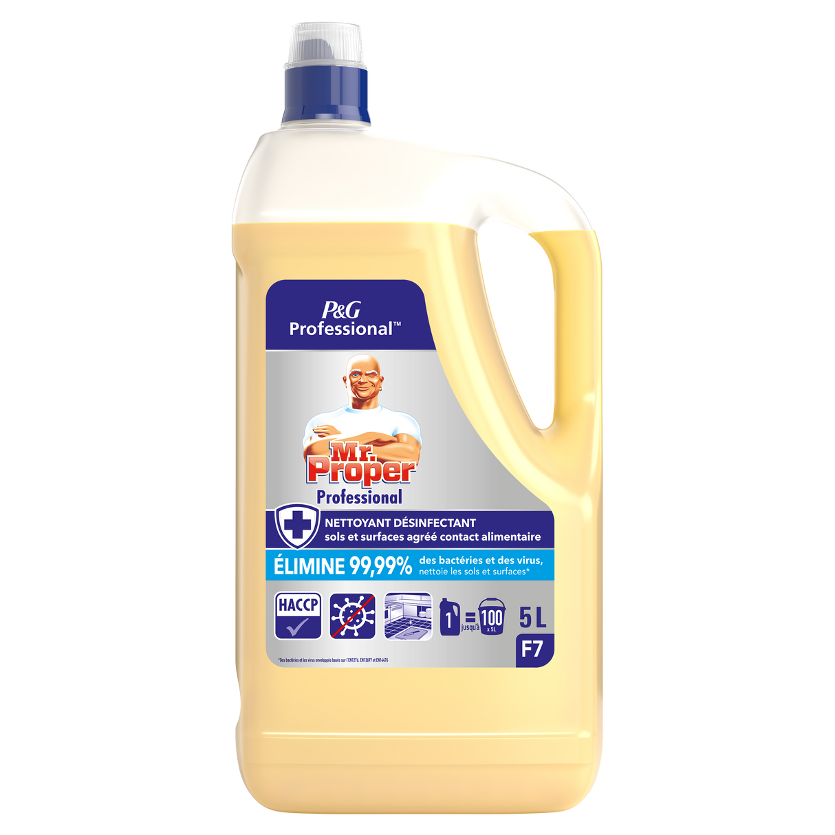 DETERGENT DESINFECTANT CONCENTRE MULTI USAGES SOLS ET SURFACES ME PROPER PROFESSIONAL 5L