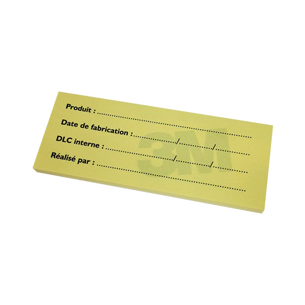 NOTE POST-IT TRAÇABILITÉ ALIMENTAIRE 50 FEUILLES X6 BLOCS