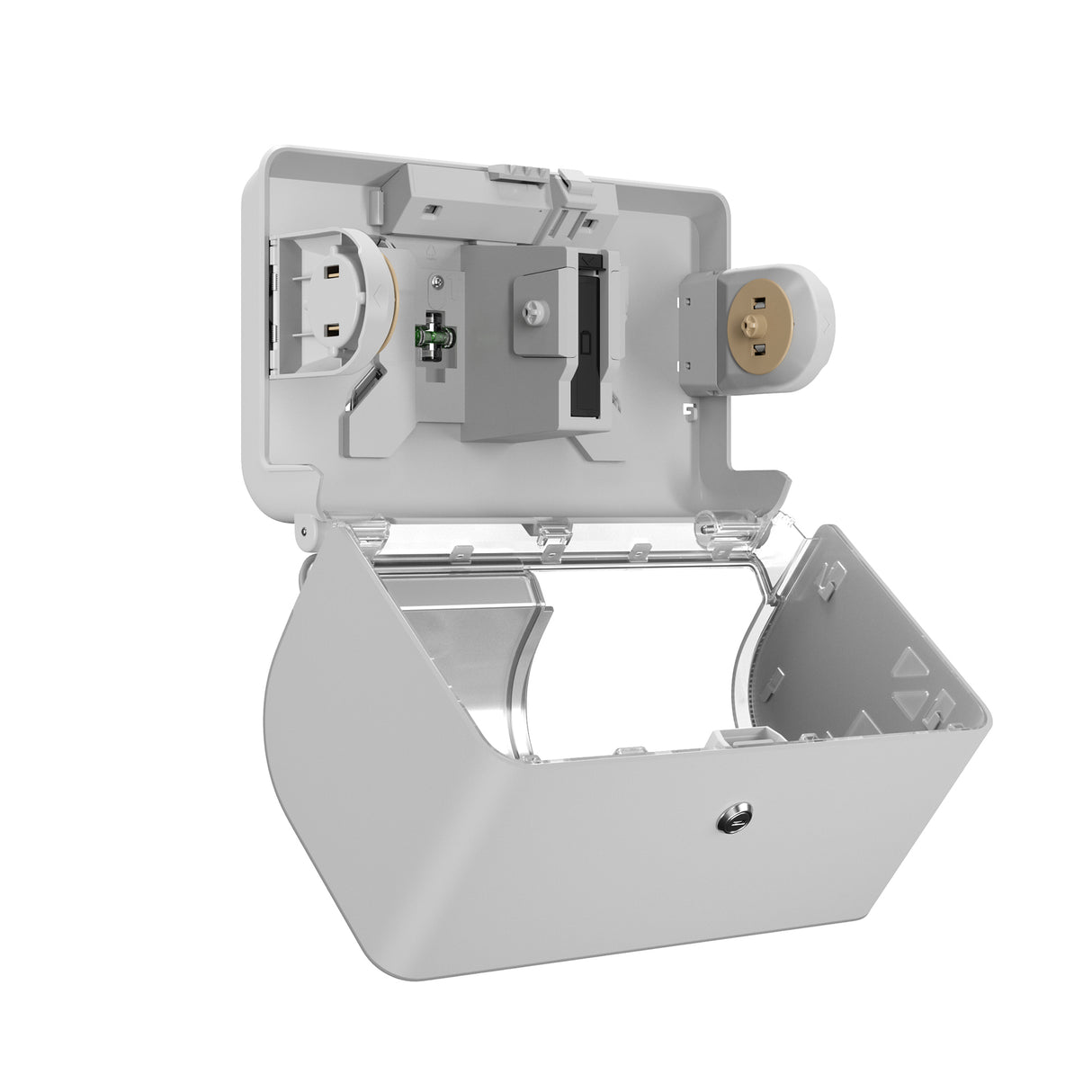 DISTRIBUTEUR DE PAPIER TOILETTE PETIT ROULEAU DOUBLE ICON™ GRIS MOSAÏQUE