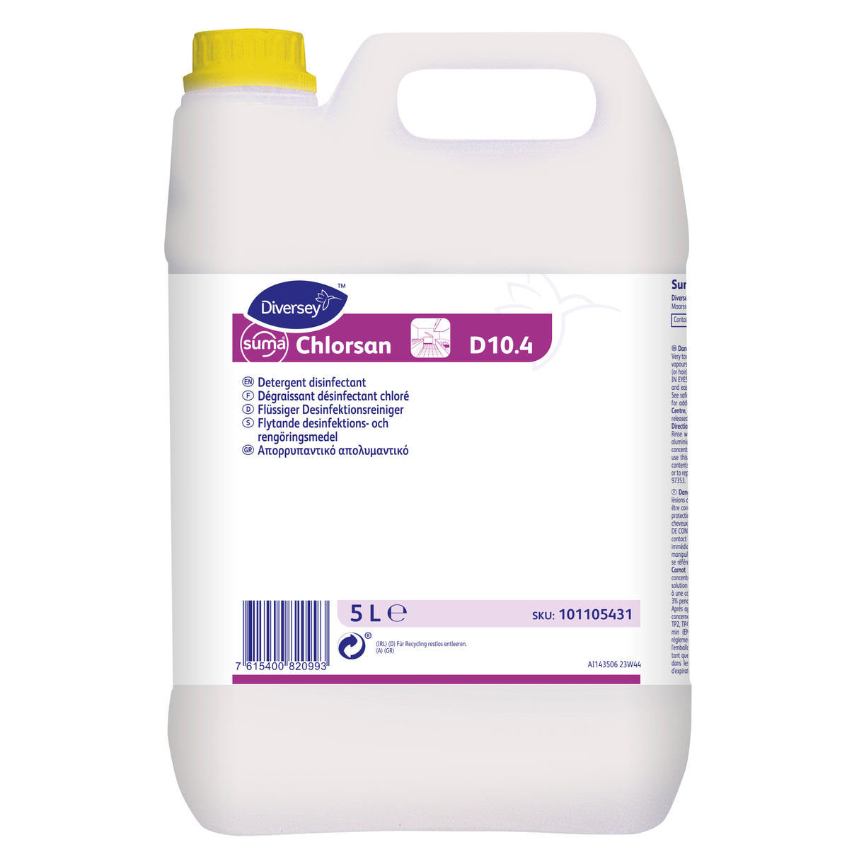 DEGRAISSANT DESINFECTANT CHLORE SUMA CHLORSAN 5L