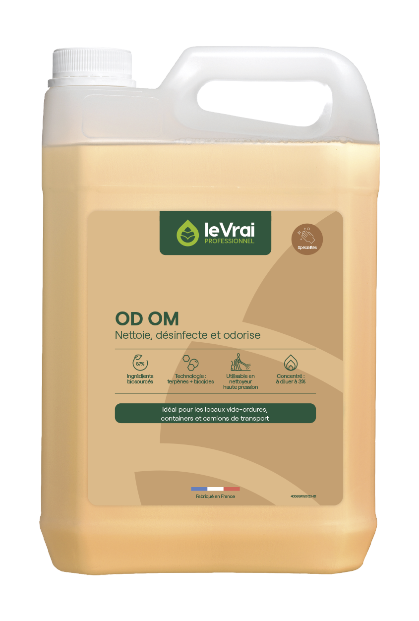 DESINFECTANT MATERIEL ET LOCAUX DECHETS ODOM LE VRAI PROFESSIONNEL 5L