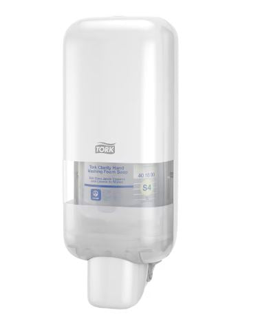 DISTRIBUTEUR MANUEL SAVON LOTION ET MOUSSE TORK® ELEVATION S4 BLANC 1L