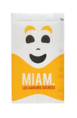 SAC VIENNOISERIE PAPIER 120/25+25X210MM BLANC X1000