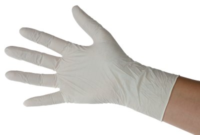 GANT NITRILE BLANC NON POUDRÉ TECHLINE ESSENTIAL TAILLE M BOÎTE X100