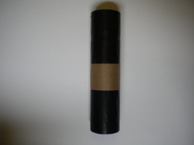 SAC POUBELLE 50L BASSE DENSITE DECHETS MOYENS LIEN COULISSANT ARGENT/NOIR X200