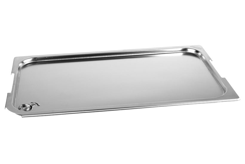 COUVERCLE INOX ÉTANCHE GN 1/2 POUR BAC GASTRONORME SANS ANSE