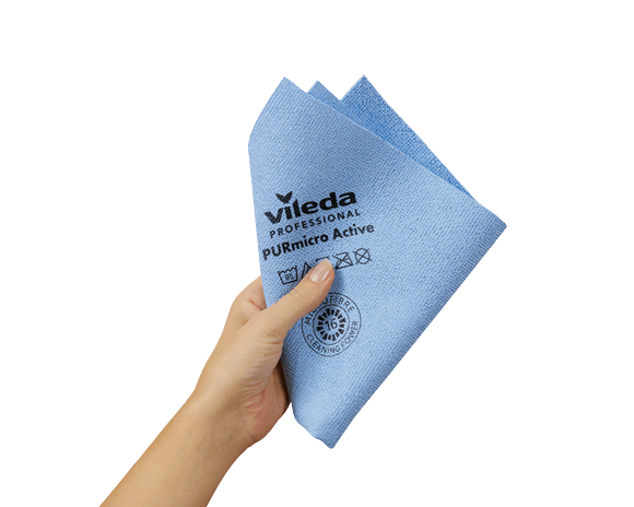 LAVETTE TISSEE PURMICRO 38X35CM BLEU VILEDA X5