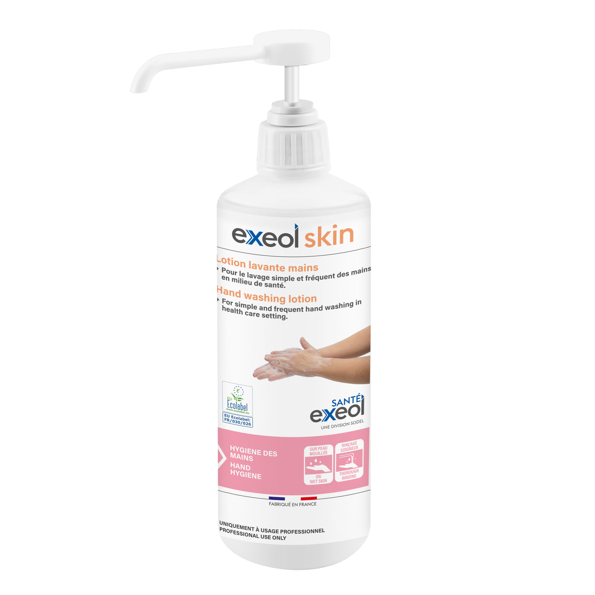 SAVON MAINS CORPS EXEOL SKIN FLACON POMPE 500ML