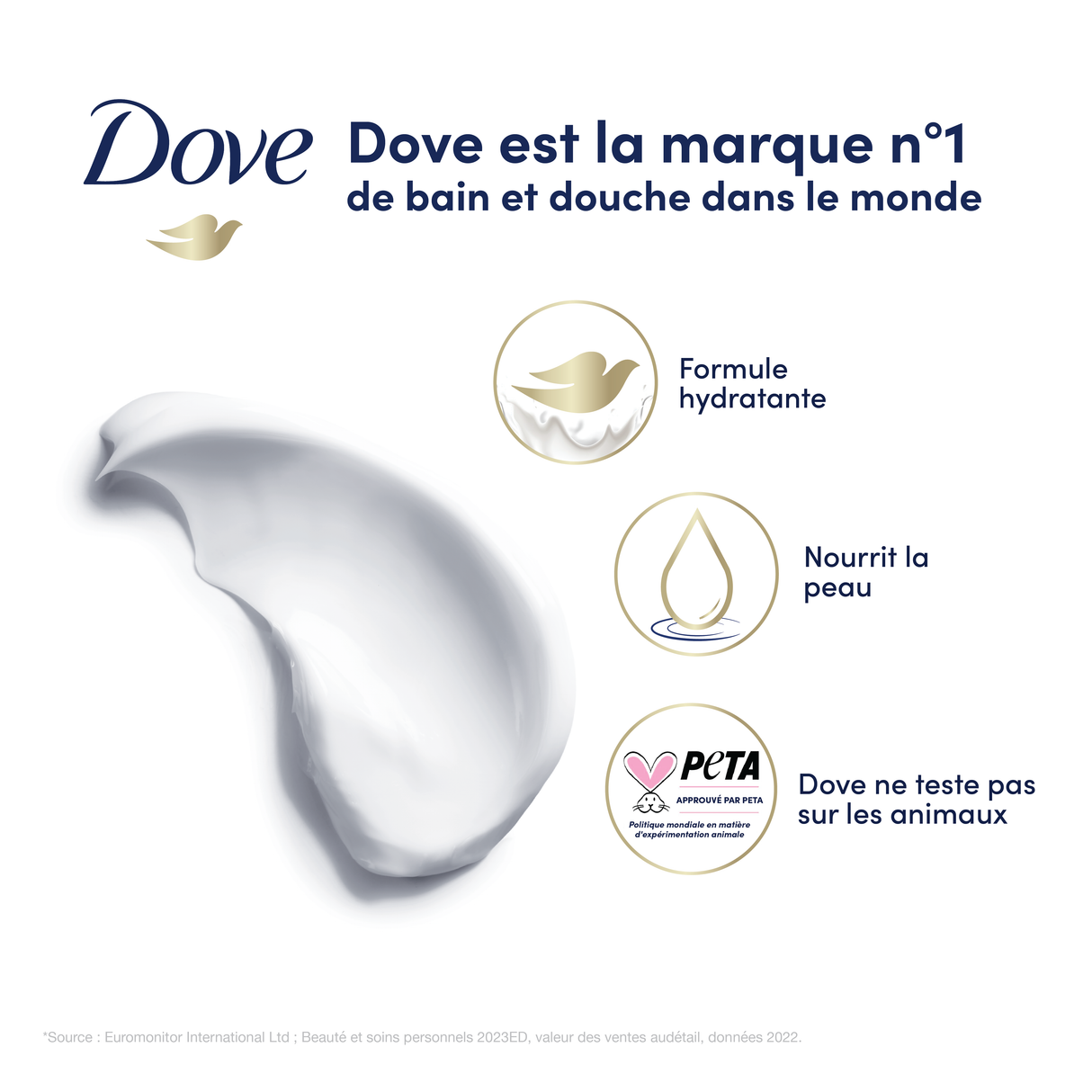 SAVON MAINS CONCOMBRE DOVE 500ML FLACON X24