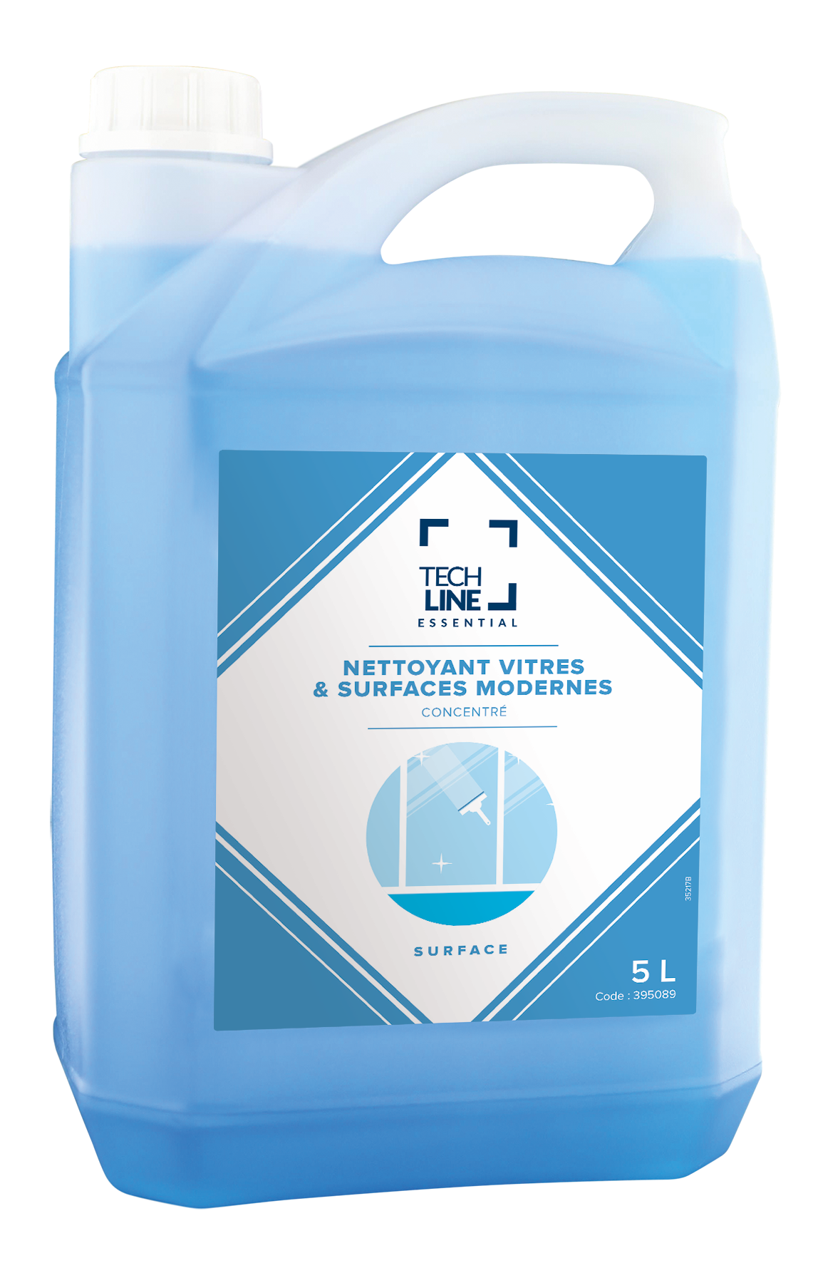 NETTOYANT CONCENTRE VITRES TECHLINE 5L