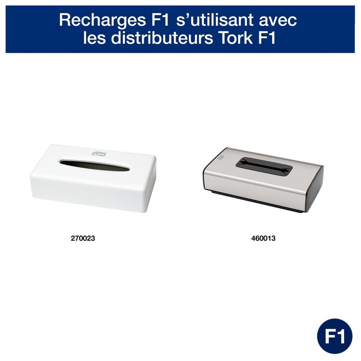 MOUCHOIRS BOÎTE RECTANGLE TORK® PREMIUM F1 BLANC 100 FORMATS 2 PLIS ECOLABEL X30