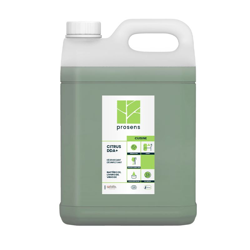 DEGRAISSANT DESINFECTANT MULTI SURFACES ALIMENTAIRE CITRUS DDA+ ECOCERT 5L