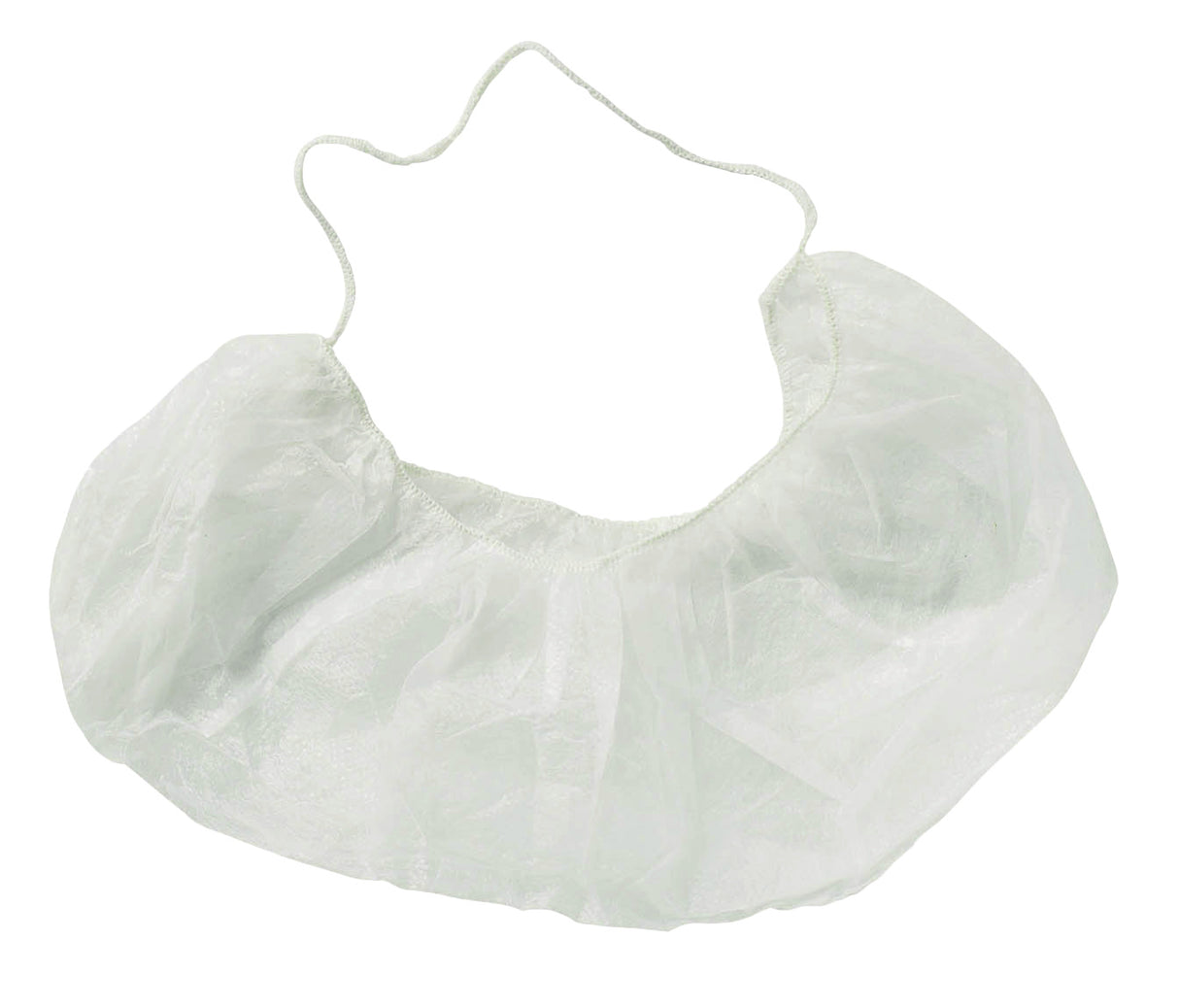 CACHE-BARBE POLYPROPYLÈNE A ELASTIQUE BLANC X100