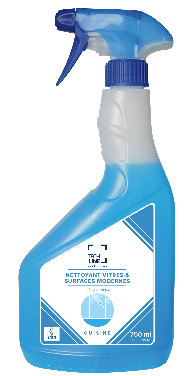NETTOYANT VITRES ET SURFACES MODERNES TECHLINE ECOLABEL EU 750ML