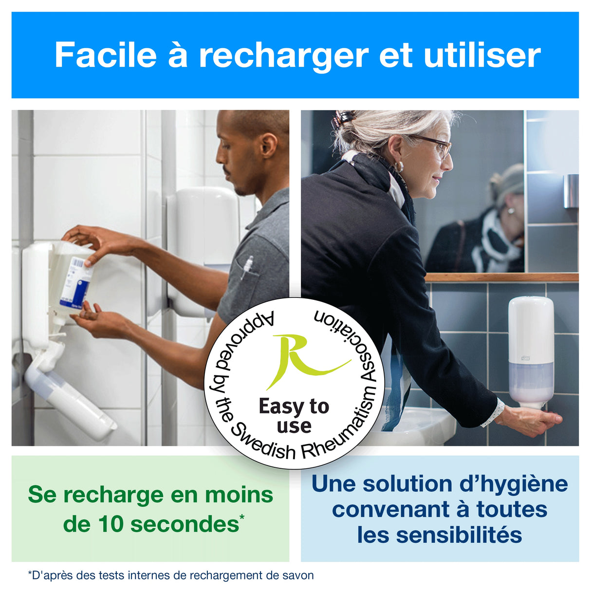 SAVON MOUSSE TORK® PREMIUM S4 LIMPIDE CARTOUCHE 1L X6