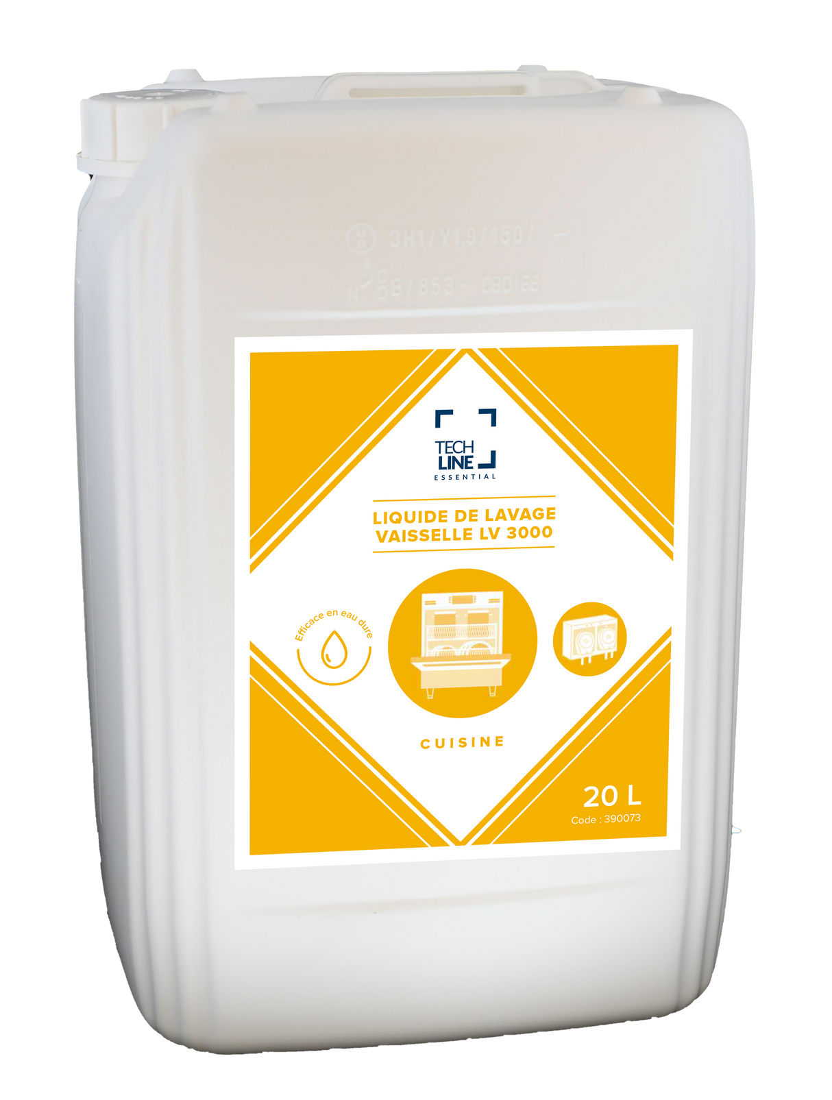 DETERGENT LIQUIDE VAISSELLE CHLORE EAU DURE TECHLINE LV3000 20L