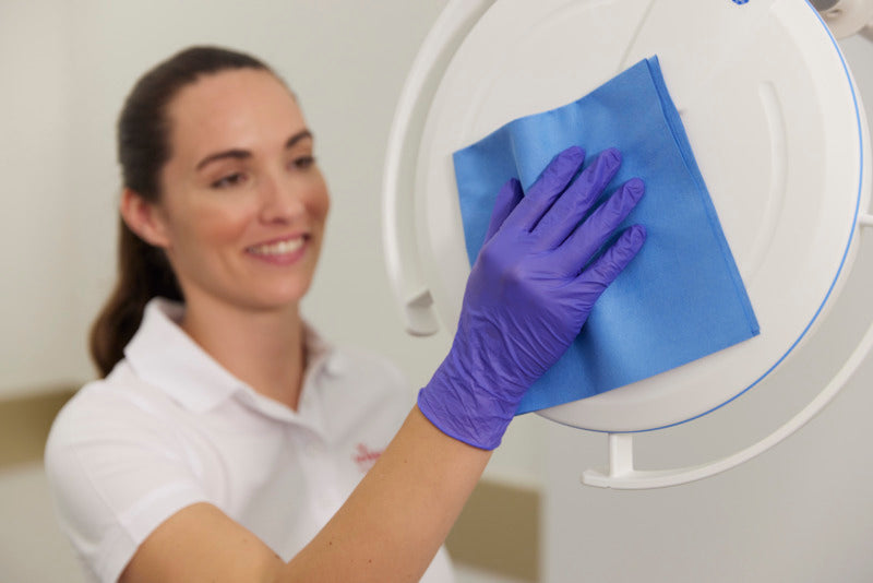 LAVETTE NON TISSEE R-MICRONQUICK 38X40CM BLEU VILEDA X5