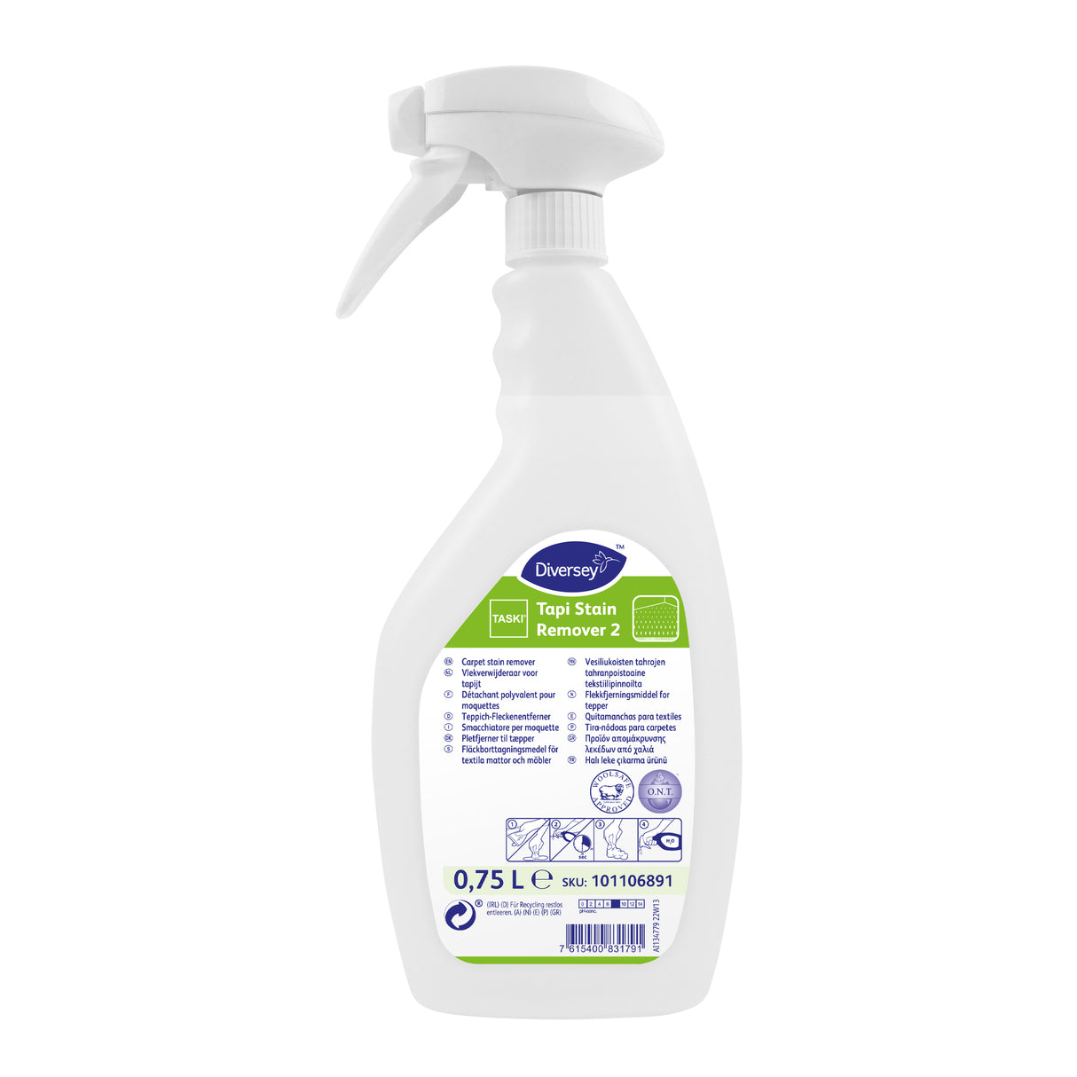 DETACHANT MOQUETTES ET TAPIS TASKI TAPI STAIN REMOVER2 750ML