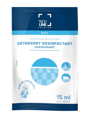 NETTOYANT DESINFECTANT SURODORANT COQUELICOT TECHLINE 250X15ML