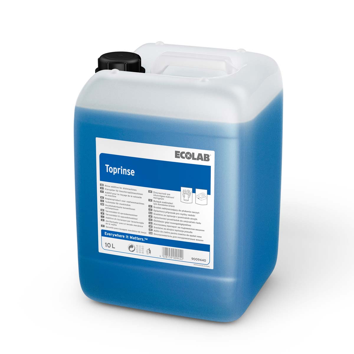 ADDITIF DE RINCAGE EAU DOUCE TOPRINSE ECOLAB 10L