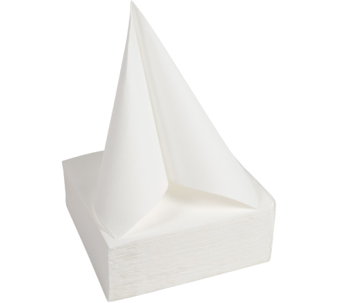 SERVIETTE 38X38 CM OUATE GAUFRÉE 2 PLIS BLANC X1200