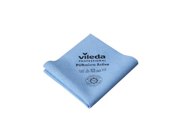 LAVETTE TISSEE PURMICRO 38X35CM BLEU VILEDA X5