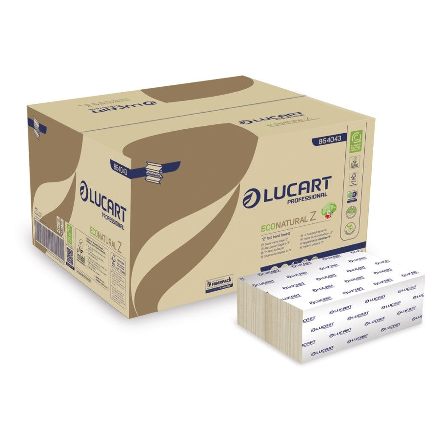 ESSUIE-MAINS PLIÉS EN Z ECONATURAL HAVANE 22.5X24CM 200 FORMATS 2 PLIS ECOLABEL X15