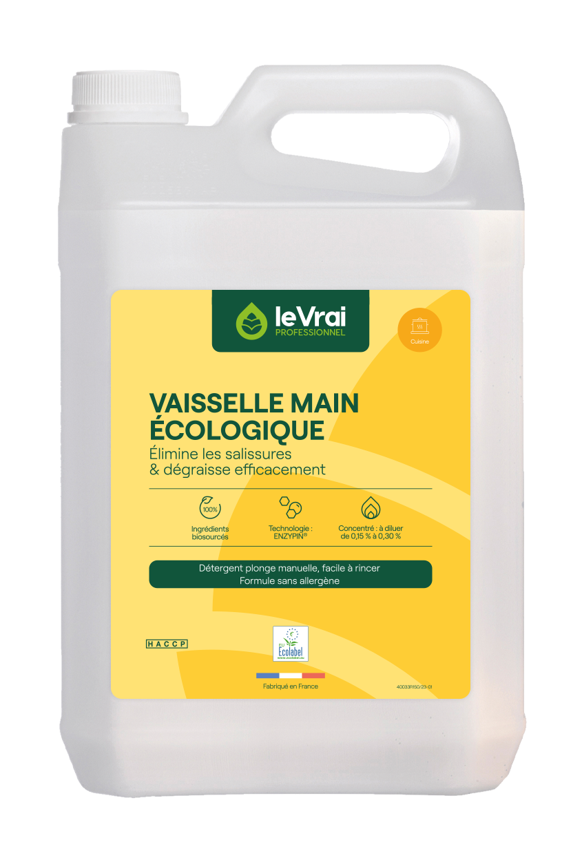 LIQUIDE VAISSELLE LE VRAI PROFESSIONNEL ECOLABEL EU 5L