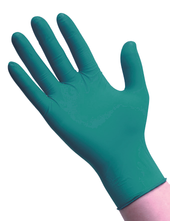 GANT NITRILE VERT NON POUDRÉ TECHLINE TAILLE XL BOÎTE X100