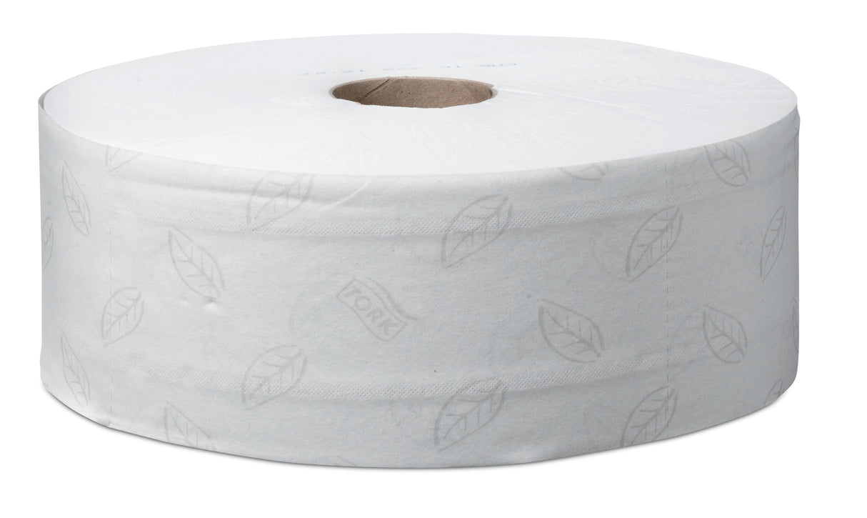PAPIER TOILETTE JUMBO TORK® ADVANCED T1 BLANC 380M 2 PLIS ECOLABEL X6
