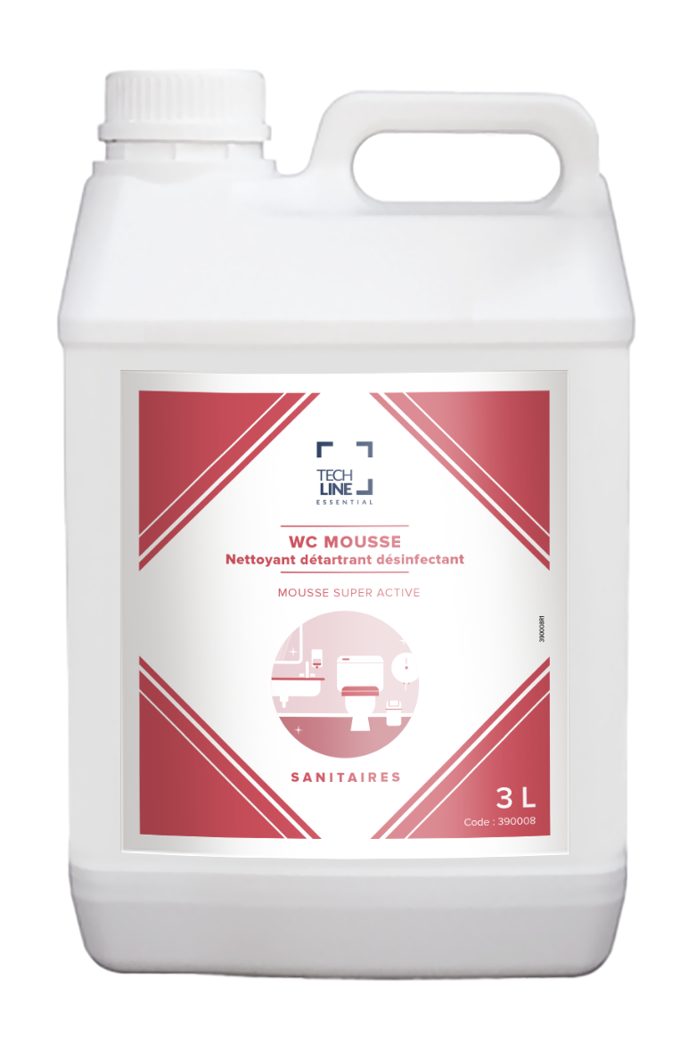 DETARTRANT DESINFECTANT WC MOUSSE TECHLINE 3L