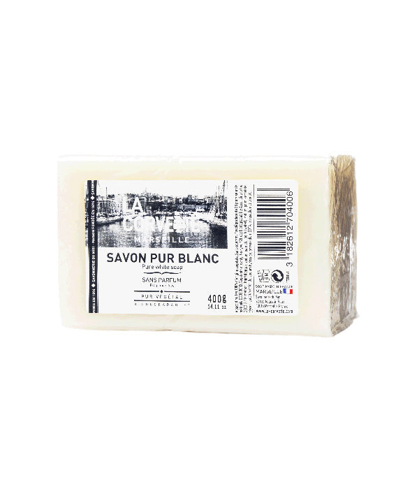 SAVON PUR BLANC LA CORVETTE MARSEILLE 400G