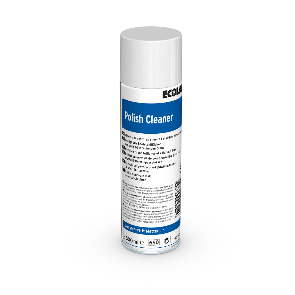 ENTRETIEN ET PROTECTION INOX POLISH CLEANER ECOLAB 500ML