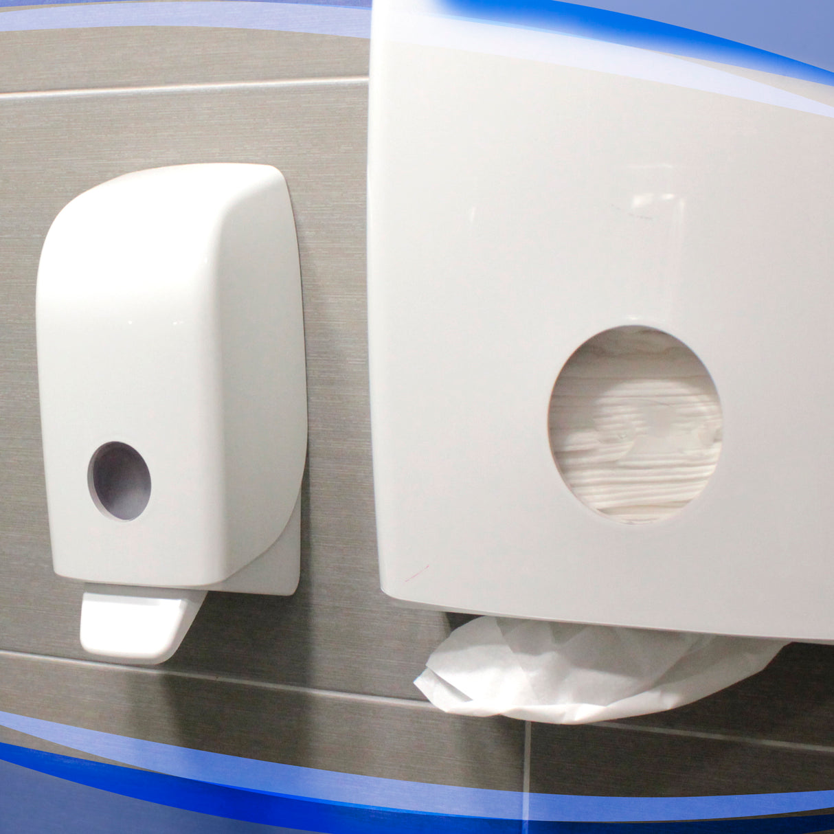 DISTRIBUTEUR MANUEL CRÈME MOUSSE GEL HYDROALCOOLIQUE AQUARIUS™ BLANC 1L