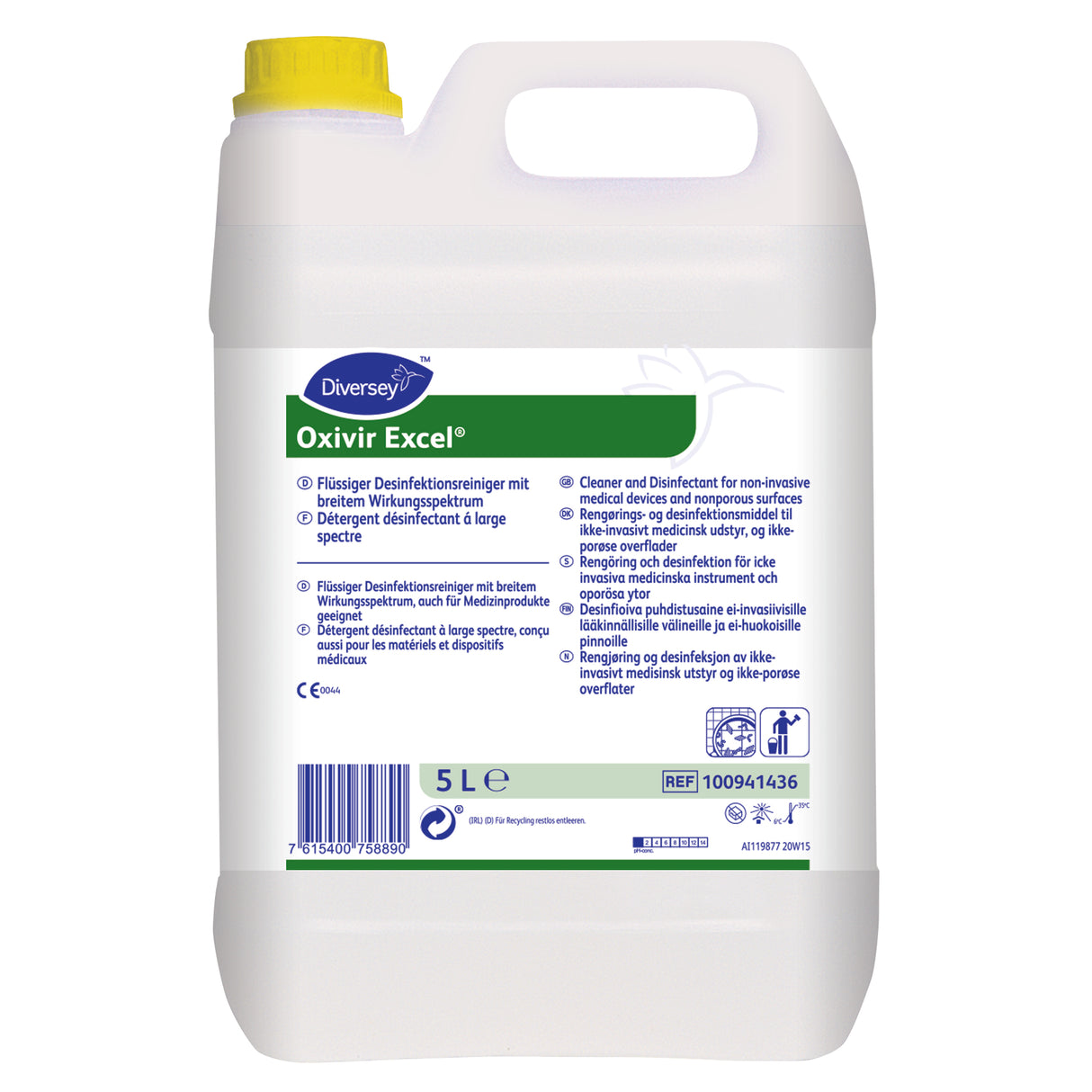 DETERGENT DESINFECTANT MATERIEL MEDICAL OXIVIR EXCEL 5L
