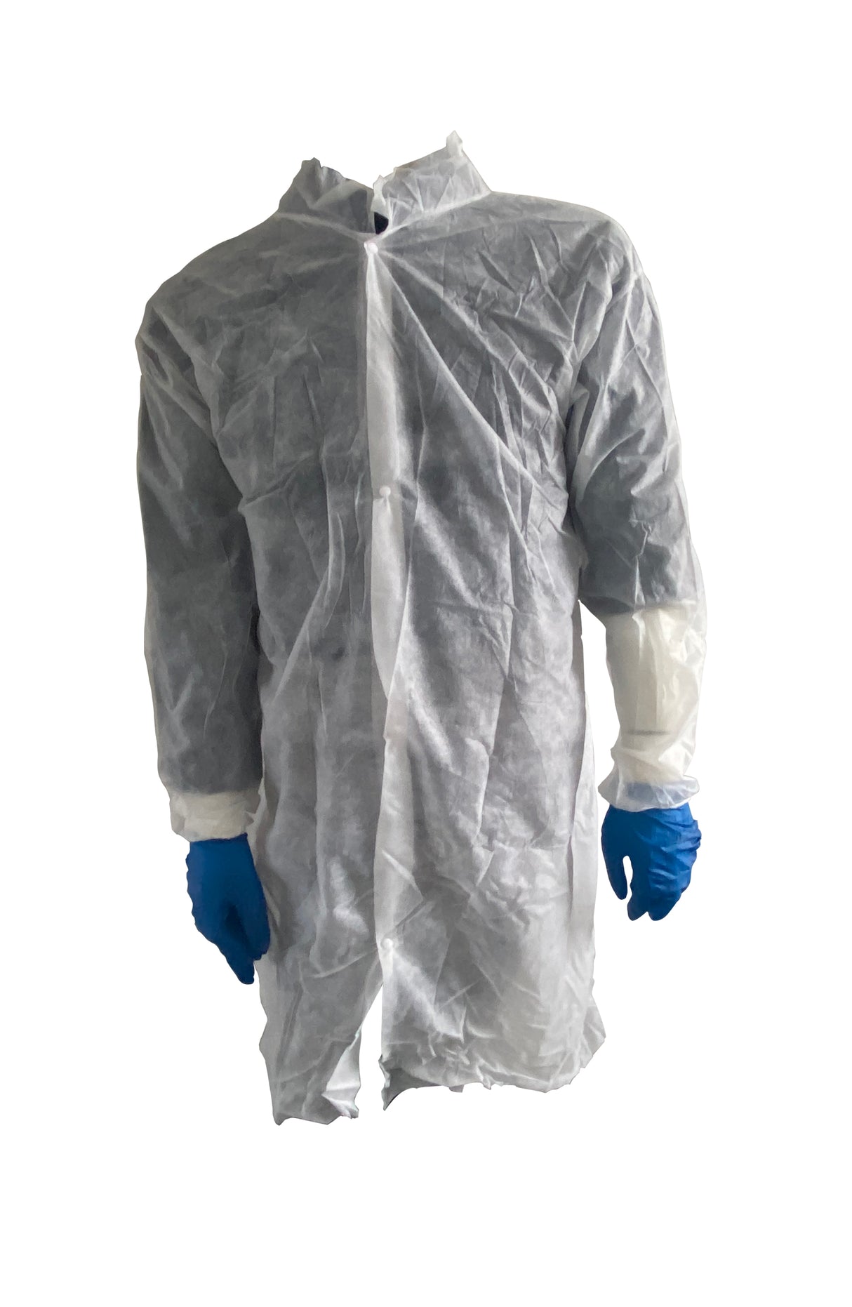 BLOUSE BOUTONS PRESSIONS SANS POCHES PP25G BLANC T.XXL X25