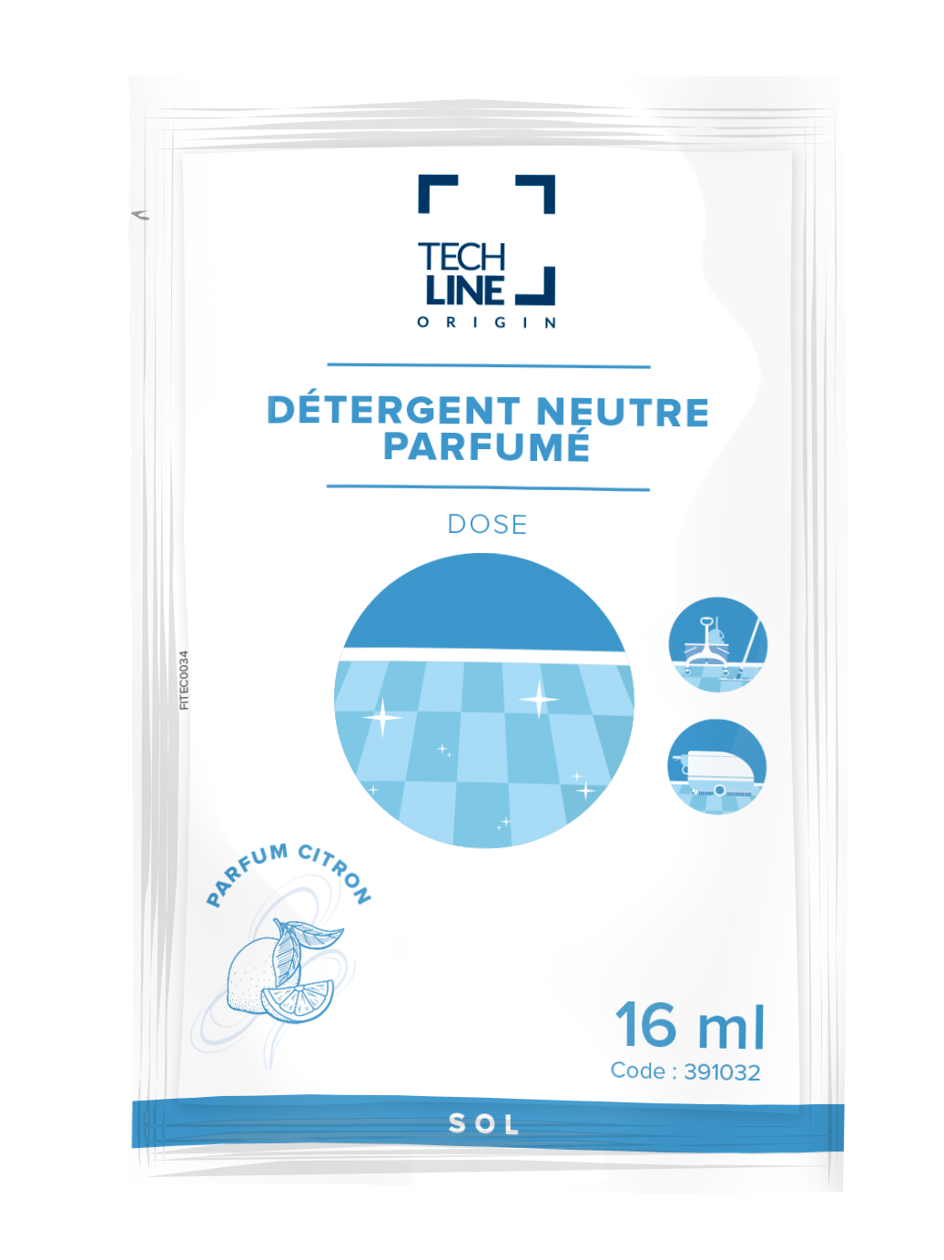 NETTOYANT SOLS CITRON TECHLINE 250X16ML