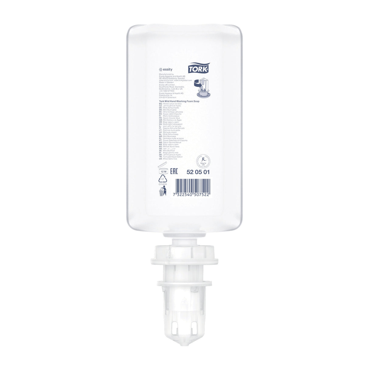 SAVON MOUSSE TORK® PREMIUM S4 CARTOUCHE 1L X6