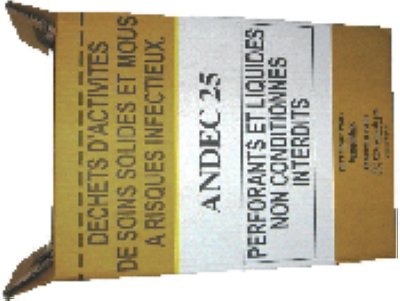 CARTON POUR DECHETS SAC DASRI 25L LIEN COULISSANT X10