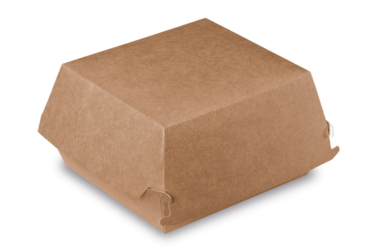 BOÎTE À BURGER CARTON 11,5X10,5X8CM MARRON X300