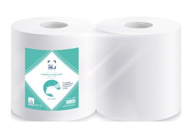 BOBINE DEVIDAGE CLASSIQUE TECHLINE BLANC 1000 FORMATS 2 PLIS 20X30CM ECOLABEL X2