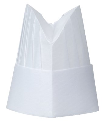 TOQUE VISCOSE OVALE PLISSÉE HAUTEUR 20CM BLANC X50