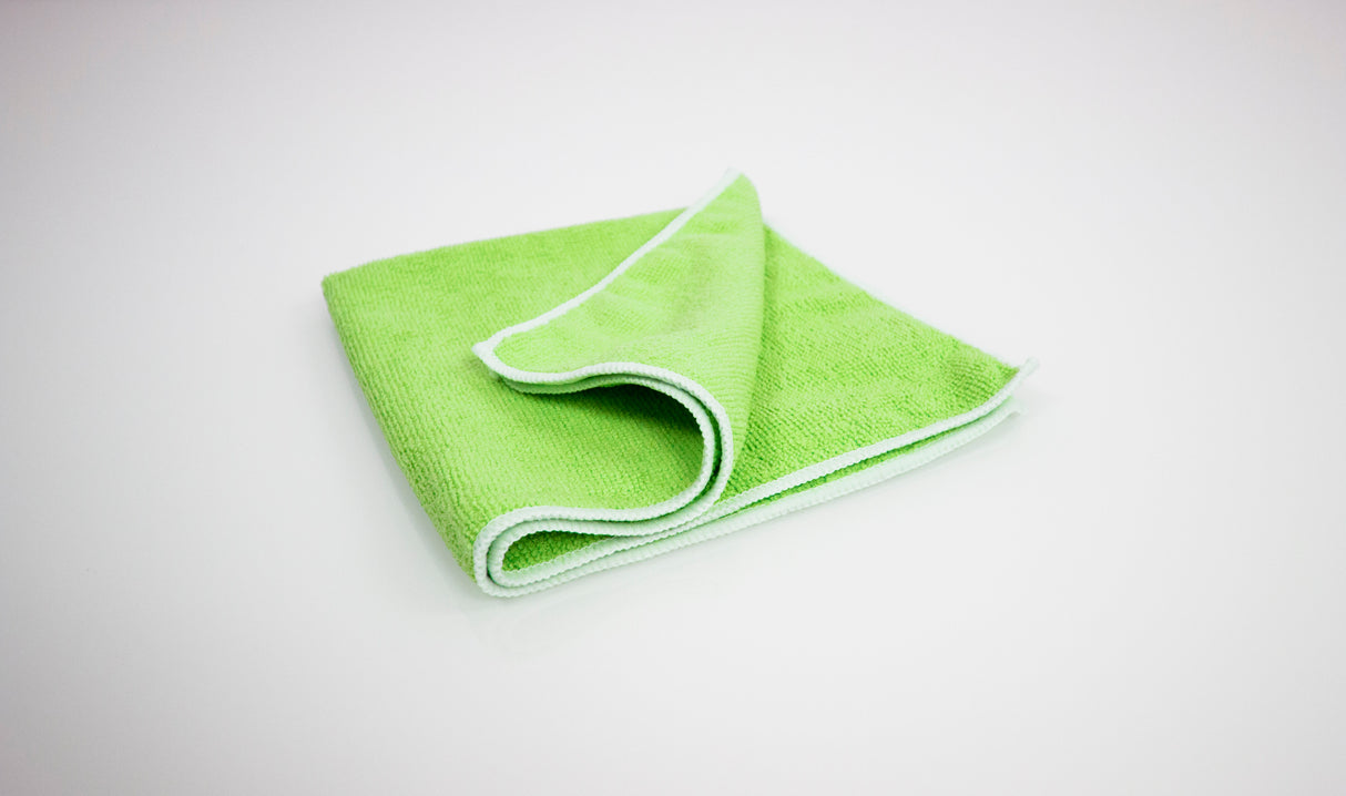 LAVETTE BOUCLEE MICROFIBRE LIGHT MULTI USAGES 40X40CM VERT X5