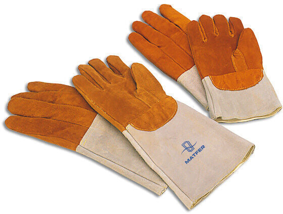 GANTS EN CUIR DE PROTECTION CONTRE LA CHALEUR GRAND MODÈLE X1 PAIRE