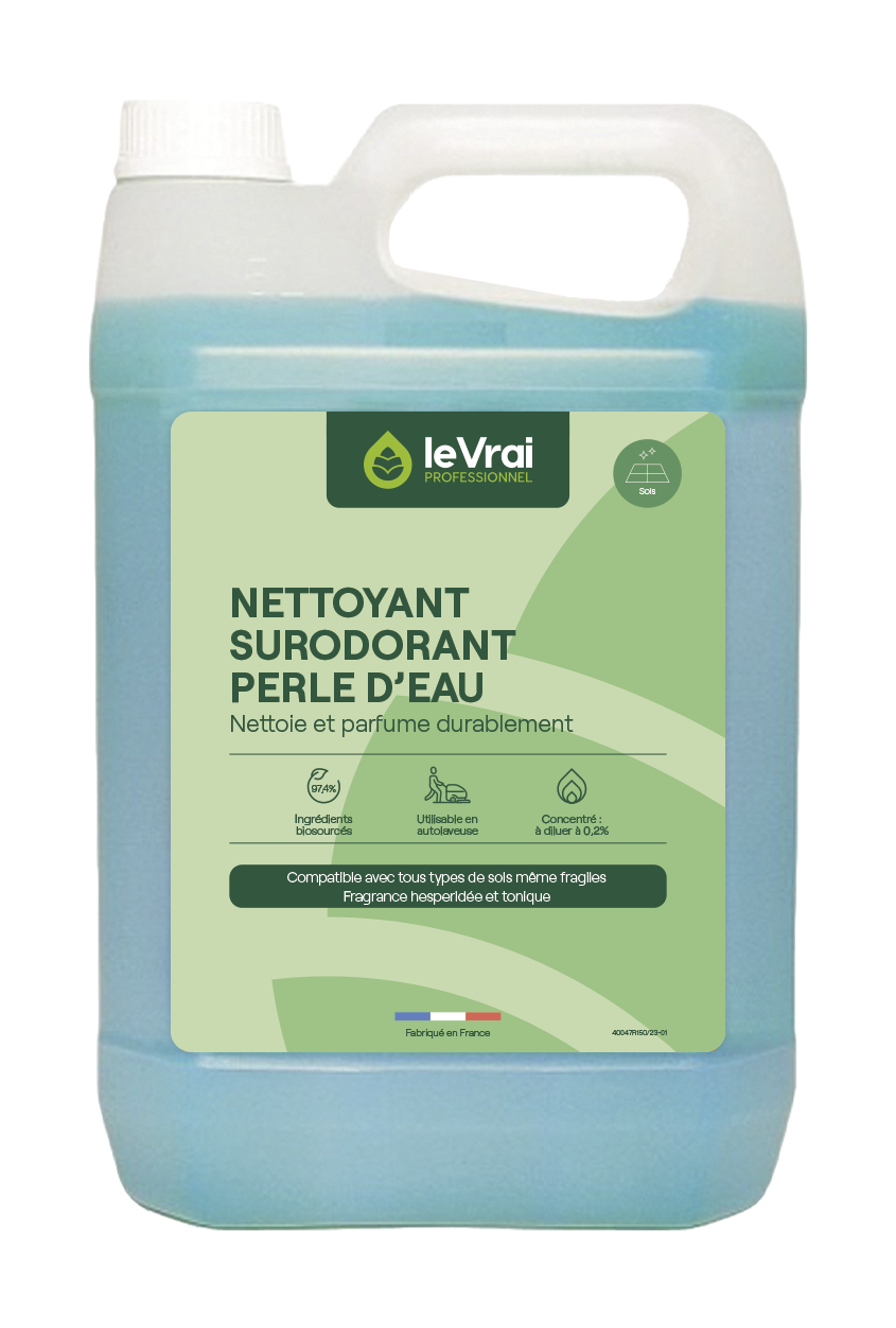 NETTOYANT SOLS PARFUMANT LE VRAI PROFESSIONNEL PERLE D'EAU 5L