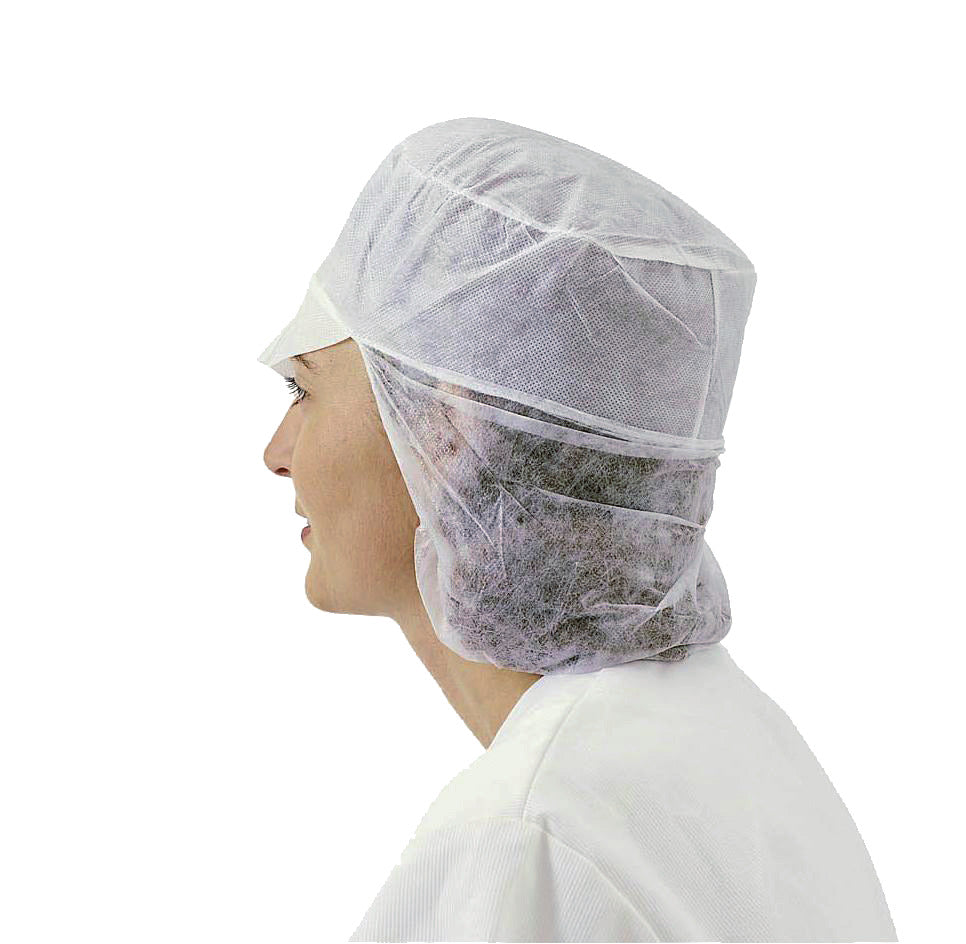 CASQUETTE PORTE CHEVEUX À RESILLE POLYPROPYLÈNE BLANC X50